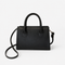 Élise Black Compact Crossbody Handbag with Top Handles