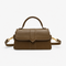 Amalia Brown Mini Flap Crossbody Handbag