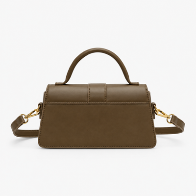 Amalia Brown Mini Flap Crossbody Handbag