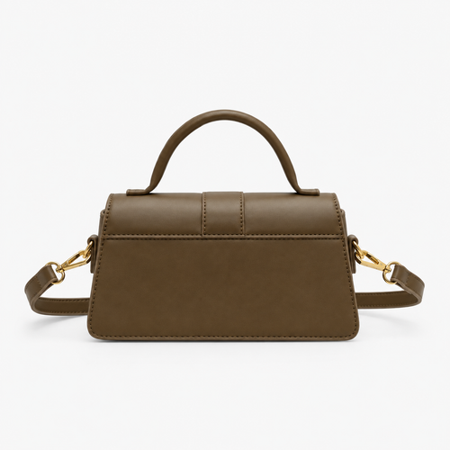 Amalia Brown Mini Flap Crossbody Handbag