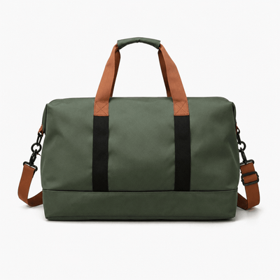 Women's Waterproof Oxford Travel Duffel Bag with Bottom Compartment