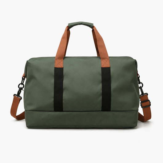 Women's Waterproof Oxford Travel Duffel Bag with Bottom Compartment