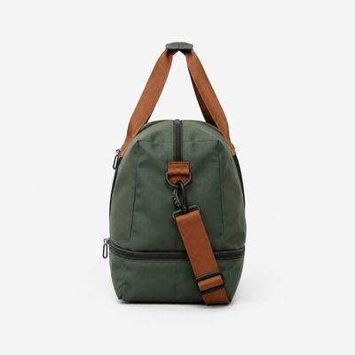 Women's Waterproof Oxford Travel Duffel Bag with Bottom Compartment