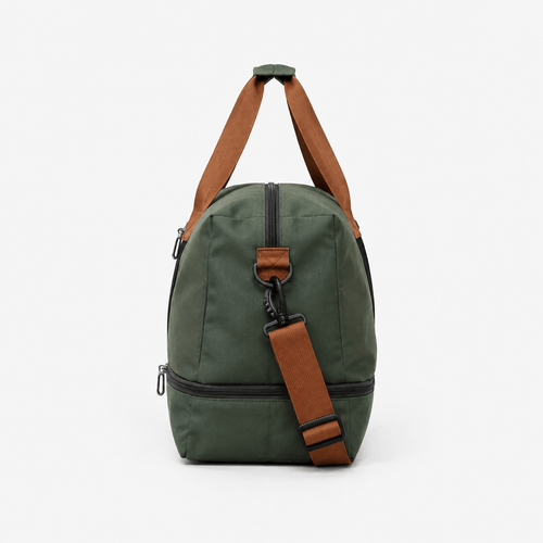 Women's Waterproof Oxford Travel Duffel Bag with Bottom Compartment