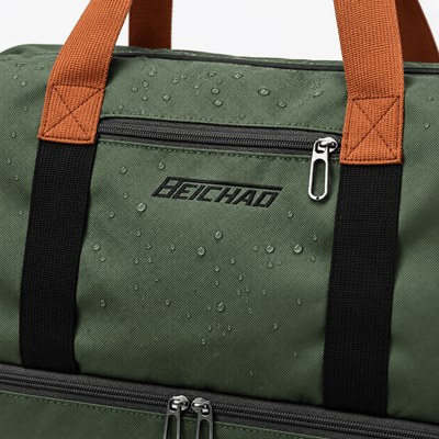 Women's Waterproof Oxford Travel Duffel Bag with Bottom Compartment