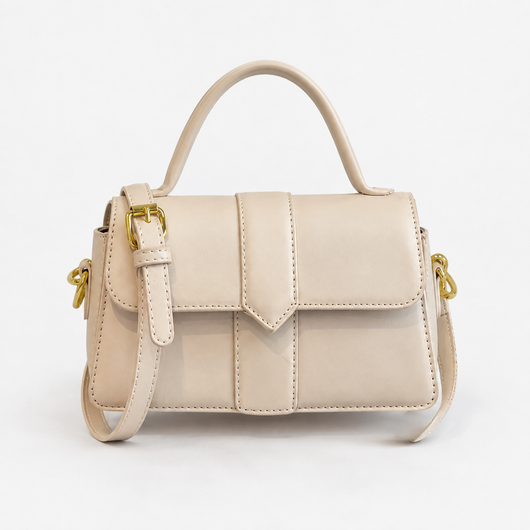 Amalia Brown Mini Flap Crossbody Handbag