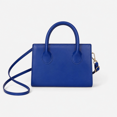 Élise Black Compact Crossbody Handbag with Top Handles