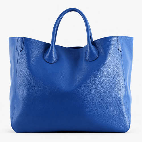 Large Pink PU Leather Cabas Tote Bag for Women