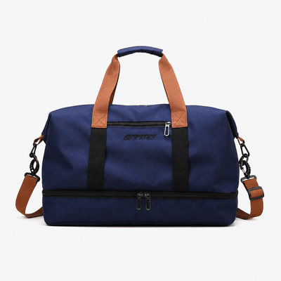 Women's Waterproof Oxford Travel Duffel Bag with Bottom Compartment