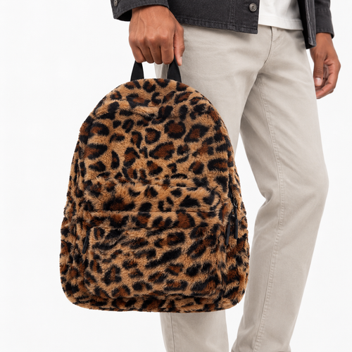 Kids Plush Leopard Backpack - Charlie