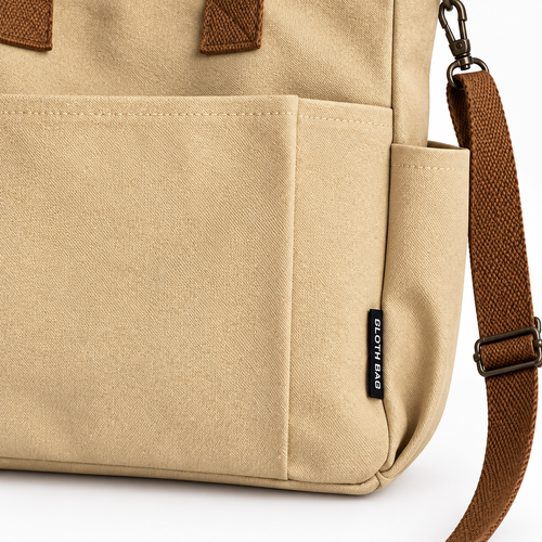 Structured Canvas Tote Bag for 15.6" Laptops - Honora