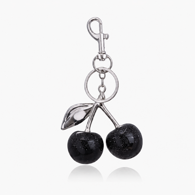 Midnight Cherry Bag Charm