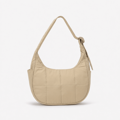Elia Pink Quilted Nylon Shoulder Bag