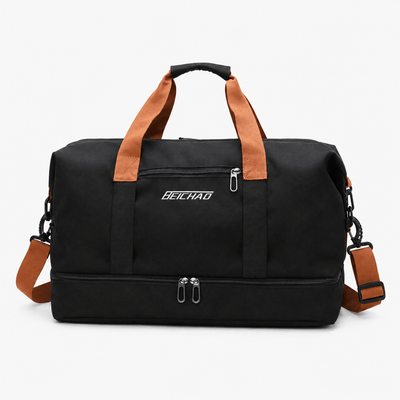 Women's Waterproof Oxford Travel Duffel Bag with Bottom Compartment