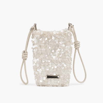 The Sunday Avenue Ecru Buckle Detail Handbag - Denise