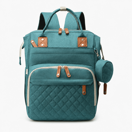 The Sunday Avenue Azure Quilted Maternity Backpack - Rowena