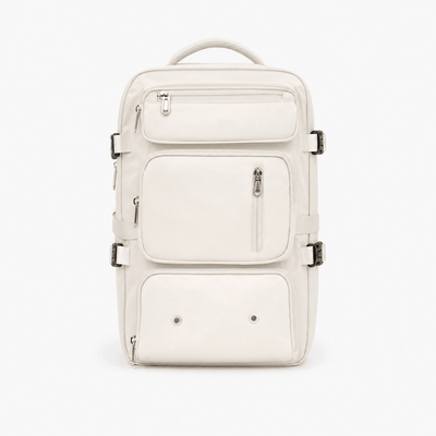 The Sunday Avenue Beige Flight Approved Cabin Backpack - Casey