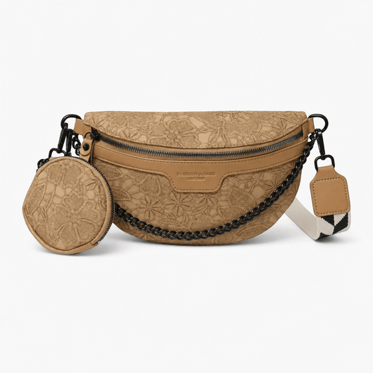 The Sunday Avenue Beige Floral Bum Bag - Nell for Everyday