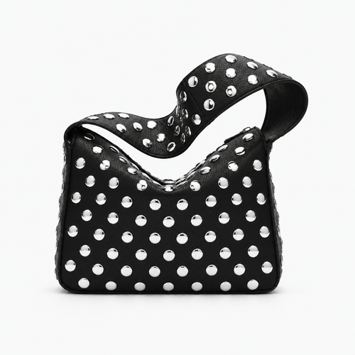 PU Leather Rivet Armpit Shoulder Bag - Juniper