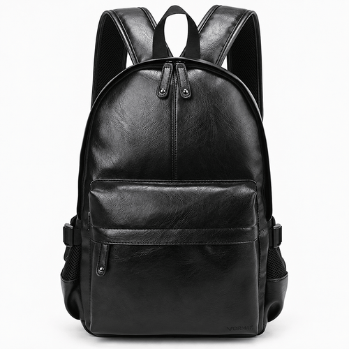 Waterproof PU Leather 17-Inch Laptop Backpack - Persephone