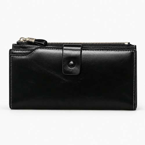 PU Leather Women's Multi-Pocket Clutch Wallet - Anastasia