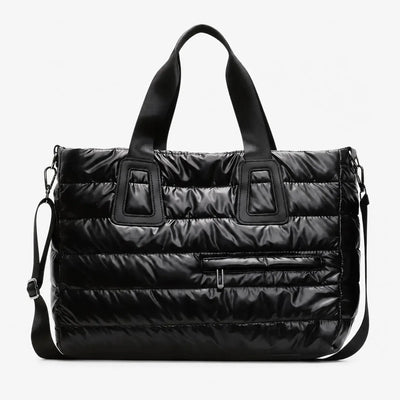 The Sunday Avenue Black Cabin-Approved Travel Shoulder Bag - Finch