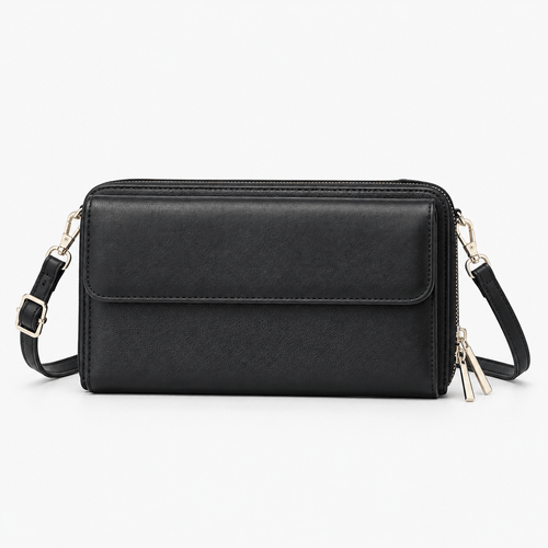 RFID Blocking Crossbody Bag with Touchscreen Phone Pocket - Effie