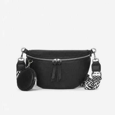 The Sunday Avenue Black Compact Crossbody Bum Bag - Verity