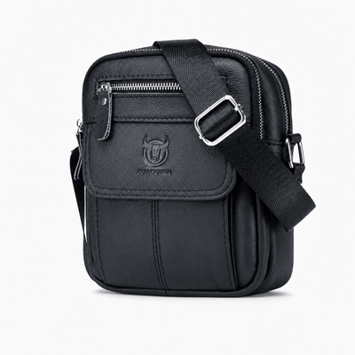 The Sunday Avenue Black Compact Messenger Bag - Barnaby for Everyday