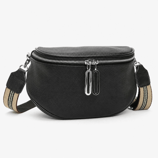 The Sunday Avenue Black Compact Travel Waist Bag - Imogen