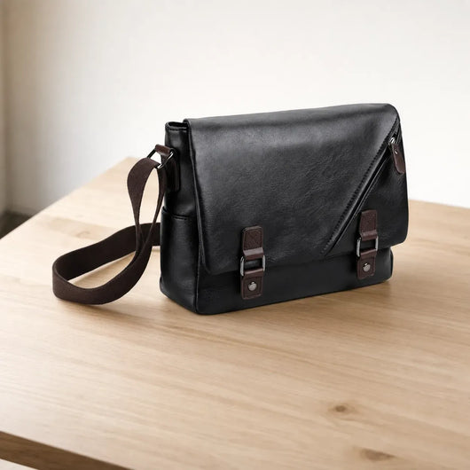 The Sunday Avenue Black Compact Urban Shoulder Bag - Finley