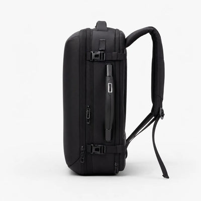 The Sunday Avenue Black Compressible Travel Backpack - Hadley