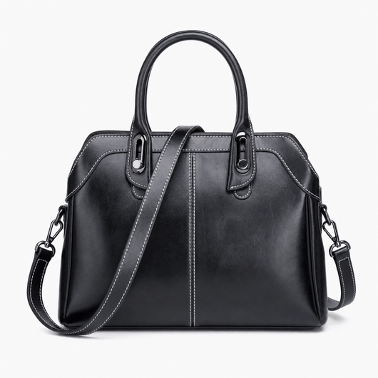 The Sunday Avenue Black Everyday Compact Handbag - Nora