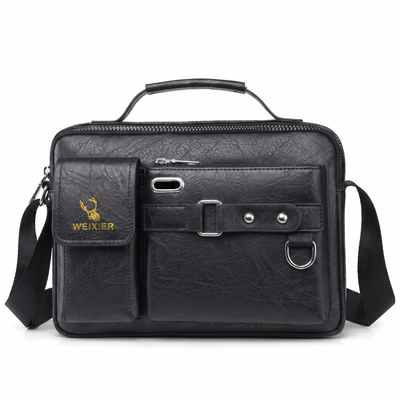 The Sunday Avenue Black/Gold Large Shoulder Bag Everyday - Ethan