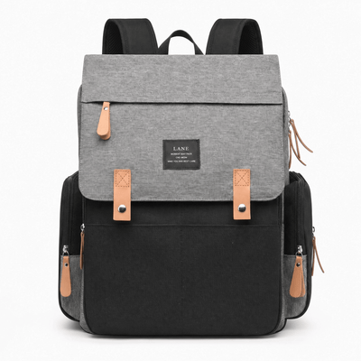 The Sunday Avenue Black Insulated Diaper Backpack - Aurelia