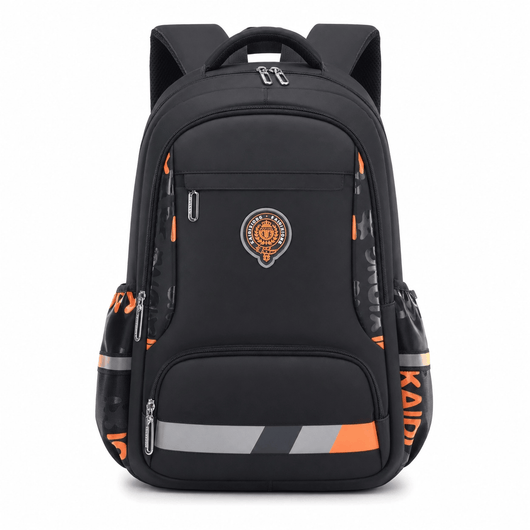 The Sunday Avenue Black Large Boys Primary School Backpack - Bertie