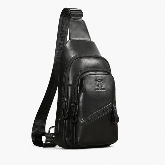 The Sunday Avenue Black Large Capacity Shoulder Bag - Angus