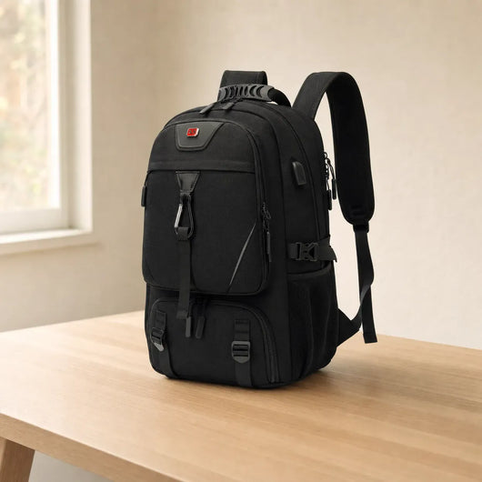 The Sunday Avenue Black Large Flight-Approved Backpack - Eden