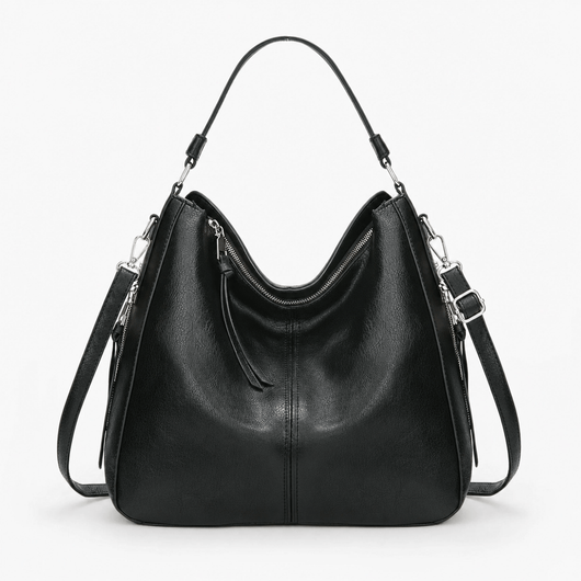 The Sunday Avenue Black Large Hobo Carryall - Arabella