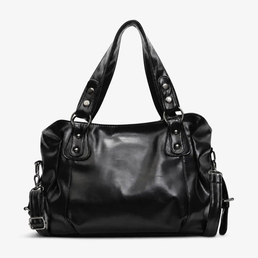 The Sunday Avenue Black Large Shoulder Work Bag - Fiona