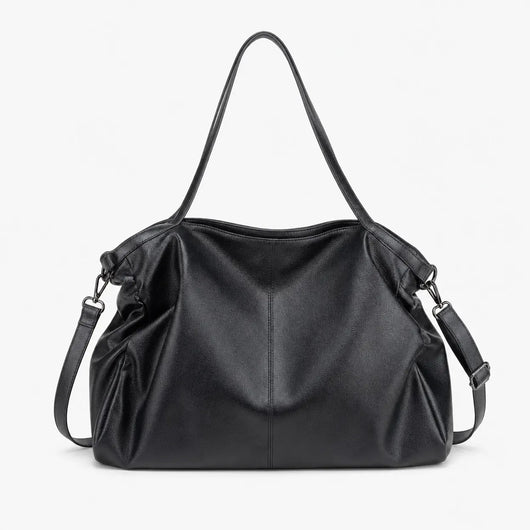 The Sunday Avenue Black Large Soft Shoulder Bag - Tabitha