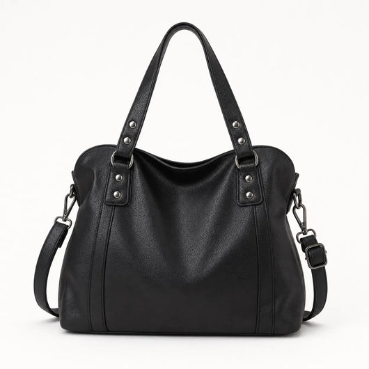 The Sunday Avenue Black Large Tote School Bag - Lavinia