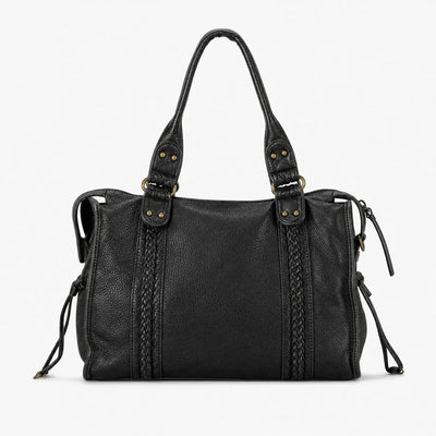 The Sunday Avenue Black Large Vintage Shoulder Bag - Dorothea
