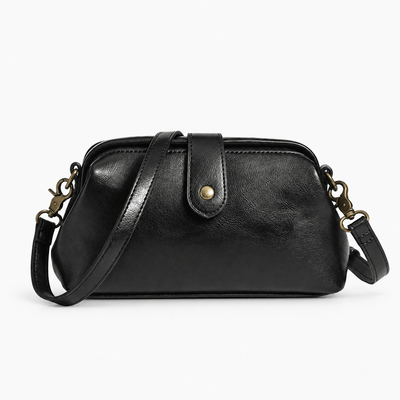 The Sunday Avenue Black Libra Vintage Red Structured Shoulder Bag