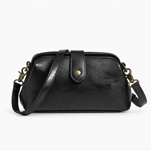 Vintage Structured Shoulder Bag - Clementine