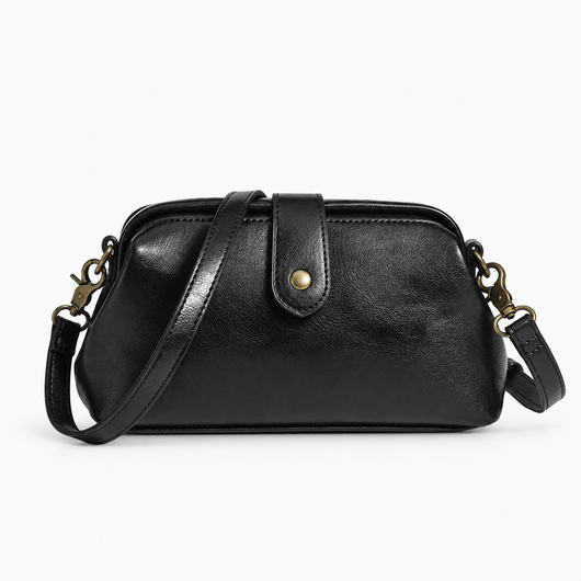 The Sunday Avenue Black Libra Vintage Red Structured Shoulder Bag