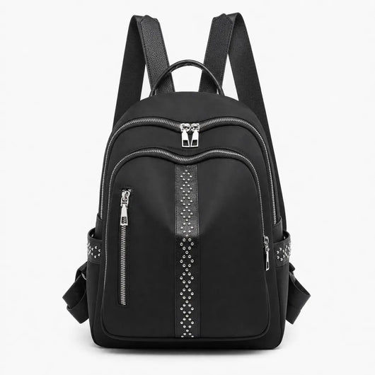 The Sunday Avenue Black Lightweight City Backpack - Queenie
