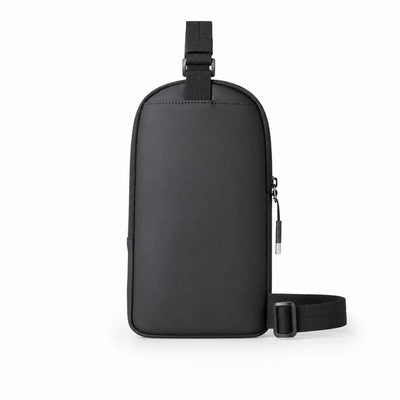 The Sunday Avenue Black Lightweight Waterproof Sling Bag - Hugo