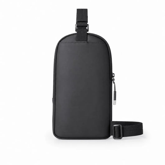 The Sunday Avenue Black Lightweight Waterproof Sling Bag - Hugo