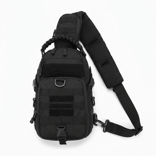 The Sunday Avenue Black Men's Outdoor Shoulder Bag - Ellis